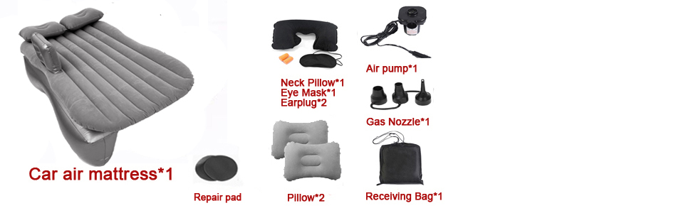 Надувний матрац Icelus SUV для автомобіля, кемпінгу та відпочинку на природі 185*90*15 см з насосом