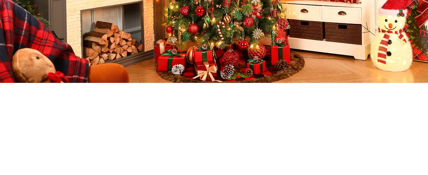 Набір прикрас на ялинку Shareconn 135 шт. - міцні ялинкові кулі з мотузкою, різні розміри та кольори (червоний, зелений, золотий) для декору ялинки в приміщенні та на вулиці