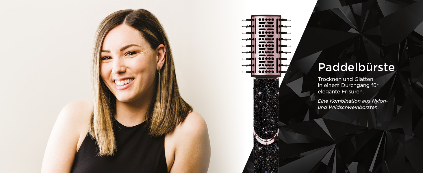 Фен Shark FlexStyle Multi 5-в-1 з насадками для укладання, чорний (Black Diamond)