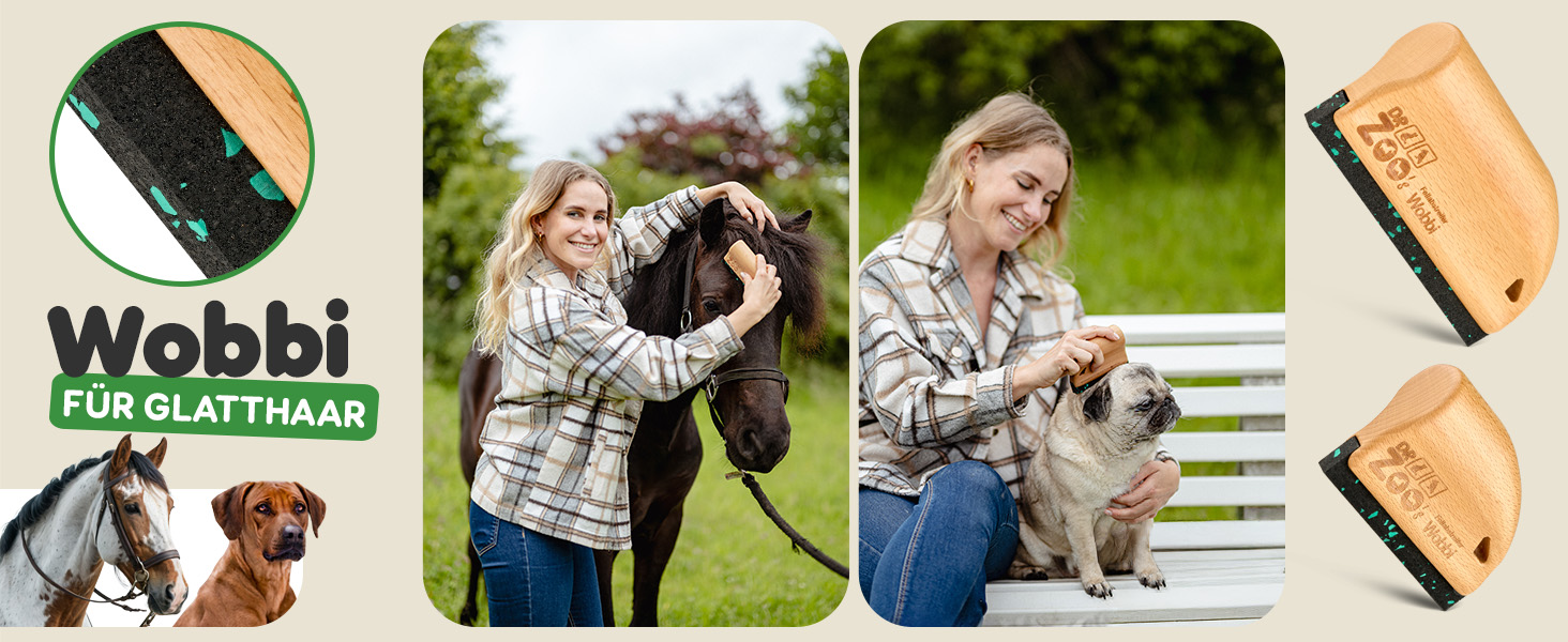 Щітка для собак DR Zoo 'Robbi' - якісна щітка для грумінгу, видаляє підшерсток у собак великих та малих порід
