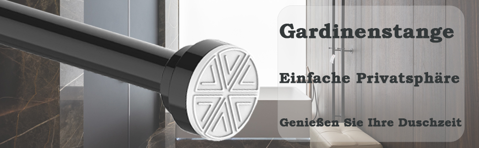 Висувна штанга для душу з нержавіючої сталі 135-200 см - без свердління, для ванної, душової кабіни, дверей