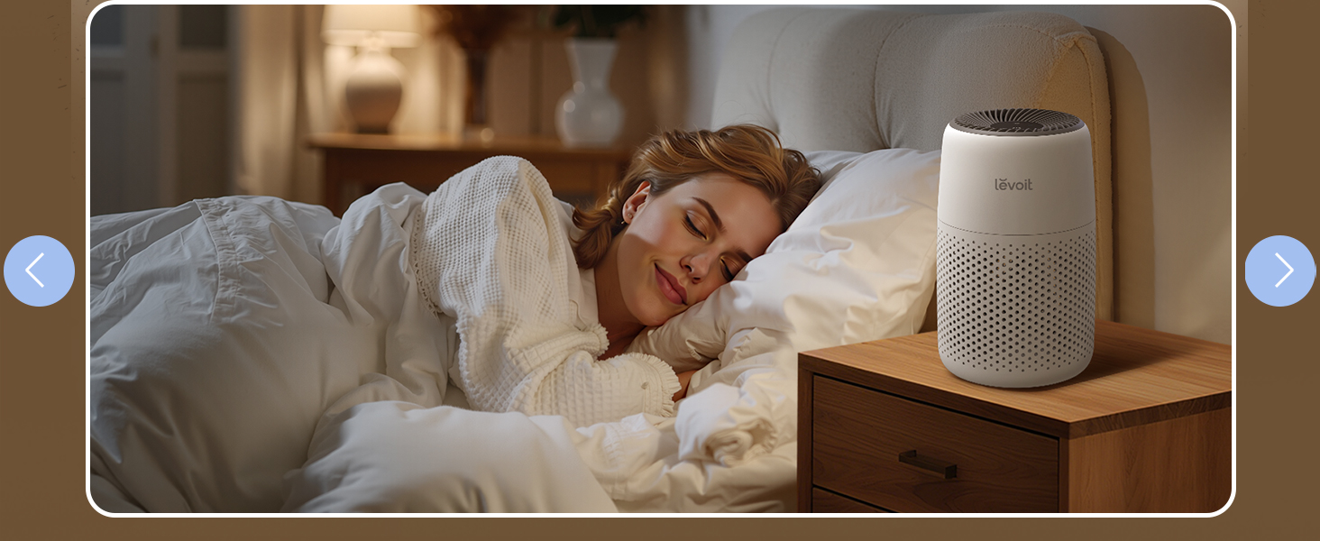 Повітряний фільтр Levoit для алергіків з ароматерапією, HEPA фільтр проти цвілі, пилу та шерсті тварин, білий, Core Mini