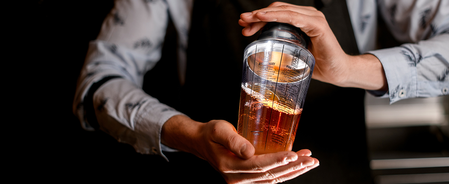 Набір для коктейлів Ohuhu 17 частин, преміум-набір бармена з нержавіючої сталі, аксесуари для приготування коктейлів, подарунок для жінок та чоловіків