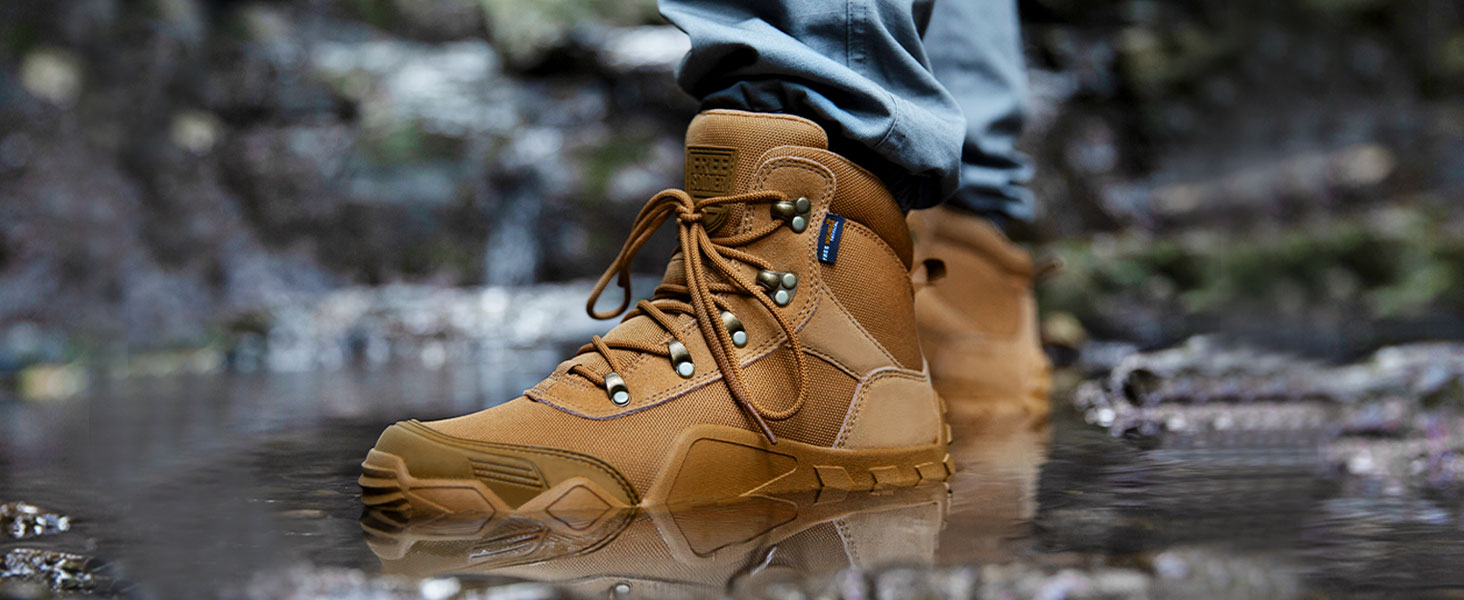 Черевики FREE SOLDIER для чоловіків: тактичні, туристичні, бойові, для активного відпочинку та військової підготовки (42 EU, Коричневий)