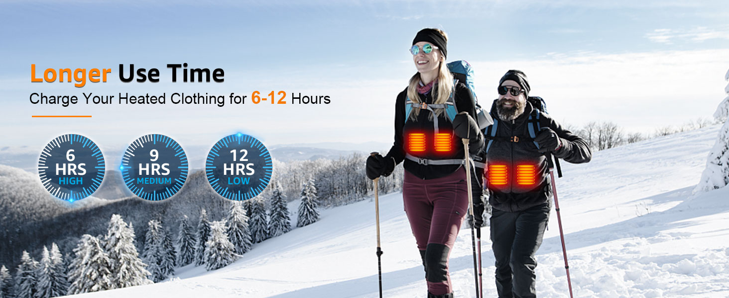 Powerbank для підігрівальної жилетки 5V 3A 12000mAh USB, сумісний з Techstuph, vapesoon, burngogo (не для жилеток 7.4V/12V DC), чорний