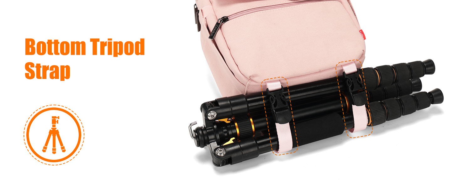 Кришка-органайзер для камери: для DSLR, беззеркальних та компактних камер, білий (рожевий, L)