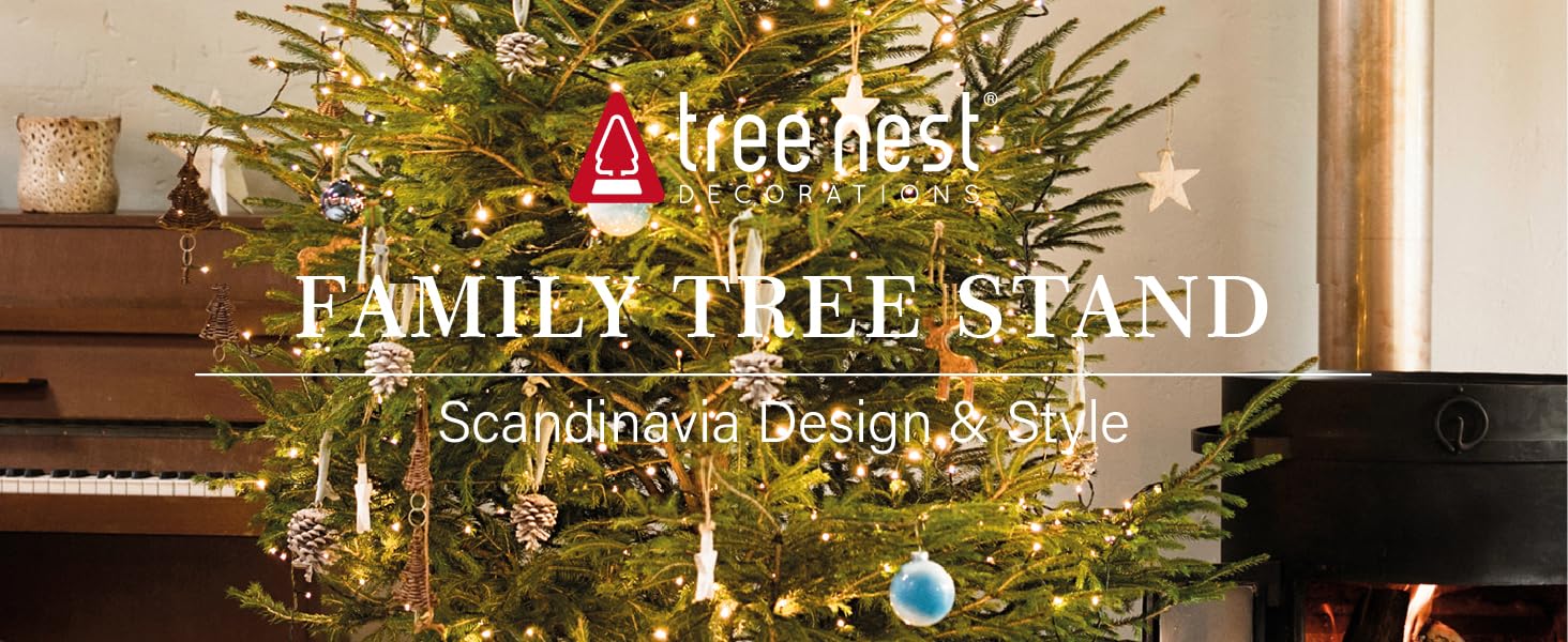 Підставка для ялинки Tree Nest - міцна та надійна, для ялин з діаметром стовбура до 15 см та висотою до 3,5 м. Білий колір, з резервуаром для води.