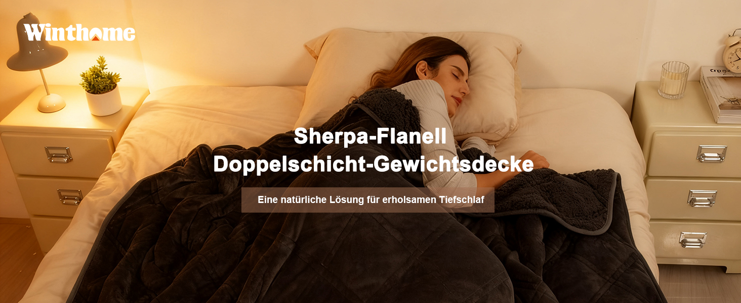 Обтяжена ковдра Winthome для глибокого сну та антистресу, 135x200 см, 6 кг, тепла терапевтична ковдра для дорослих (сіра)