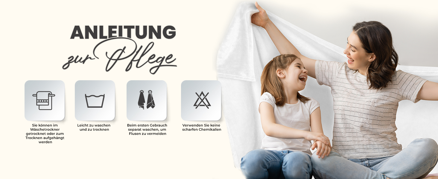 Плед Utopia Bedding: теплий та м'який флісовий плед 200x150 см для ліжка, дивана та крісла (білий)