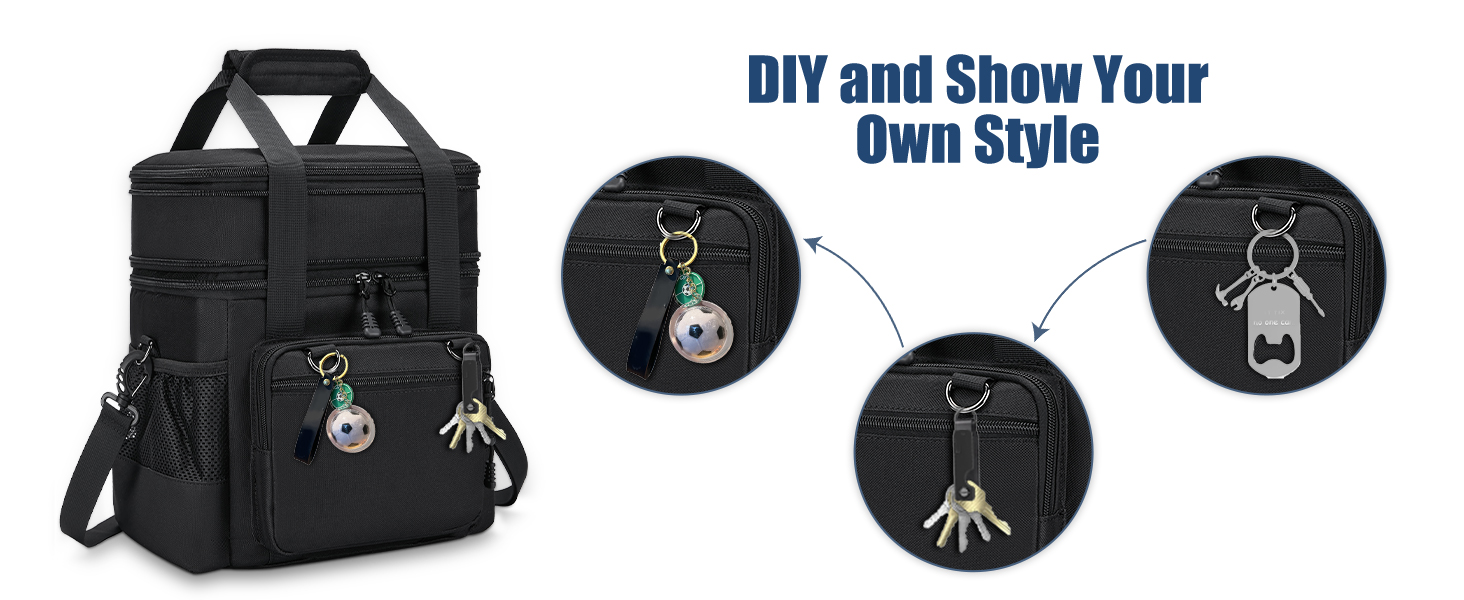 Тактична ланч-торбинка HSHRISH: велика, ізольована, водонепроникна, 15L, чорний камуфляж