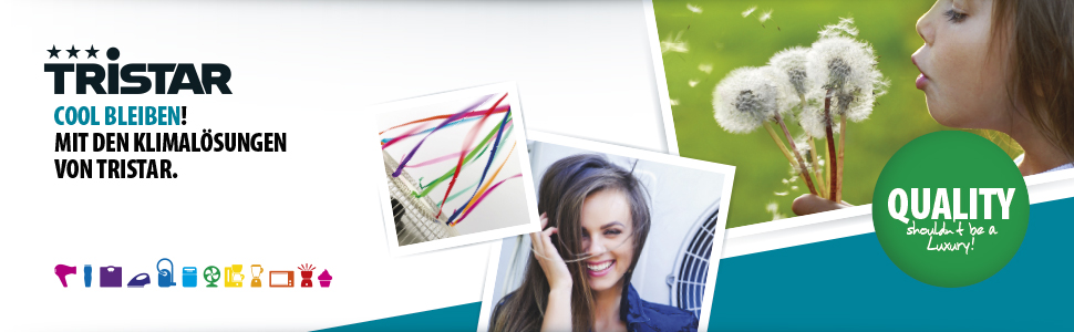 Турбо-вентилятор Tristar VE-5864: 3 швидкості, таймер, кут розхитування 80°, білий