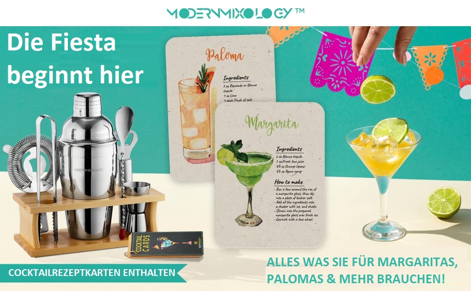 Mixology Bartender Set with Stand - Complete Cocktail Making Kit