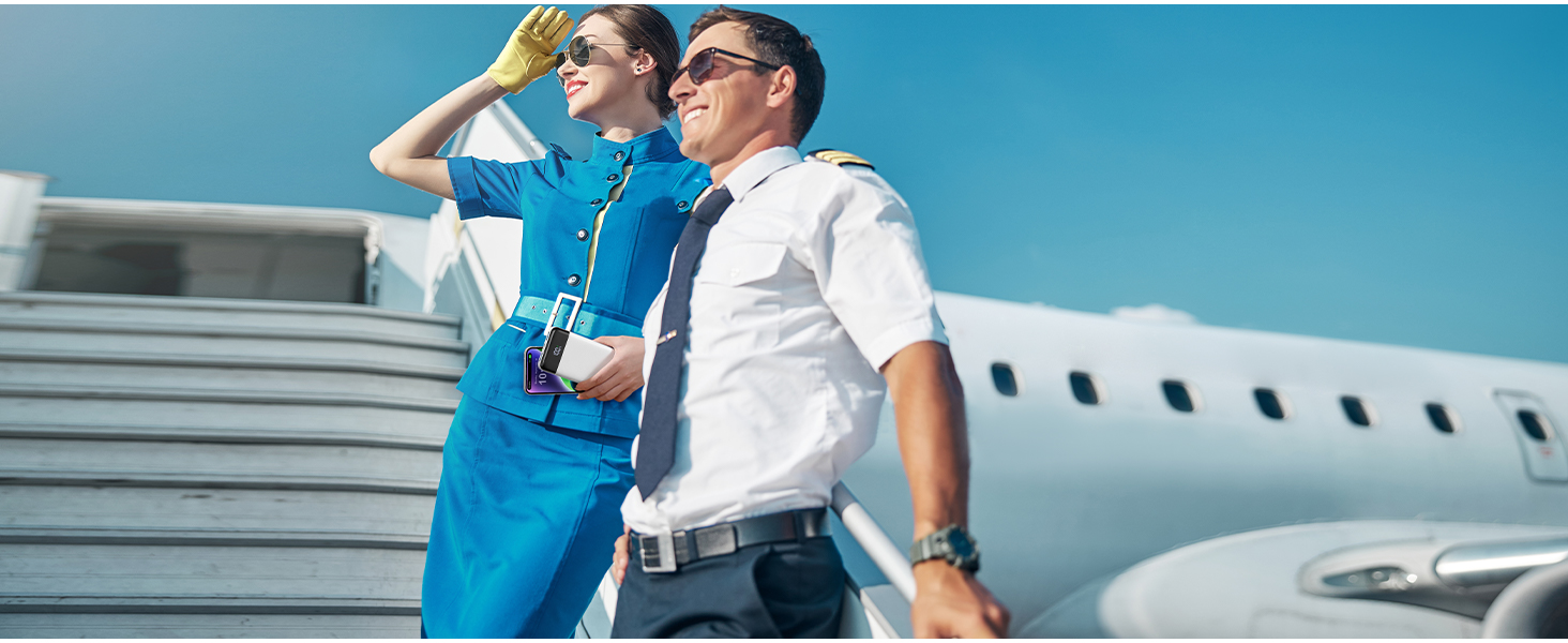 Power Bank Charmast 20000mAh з LED-дисплеєм та 4 кабелями (USB C PD3.0 QC4.0, 6 виходів) для iPhone, Samsung, Tablet