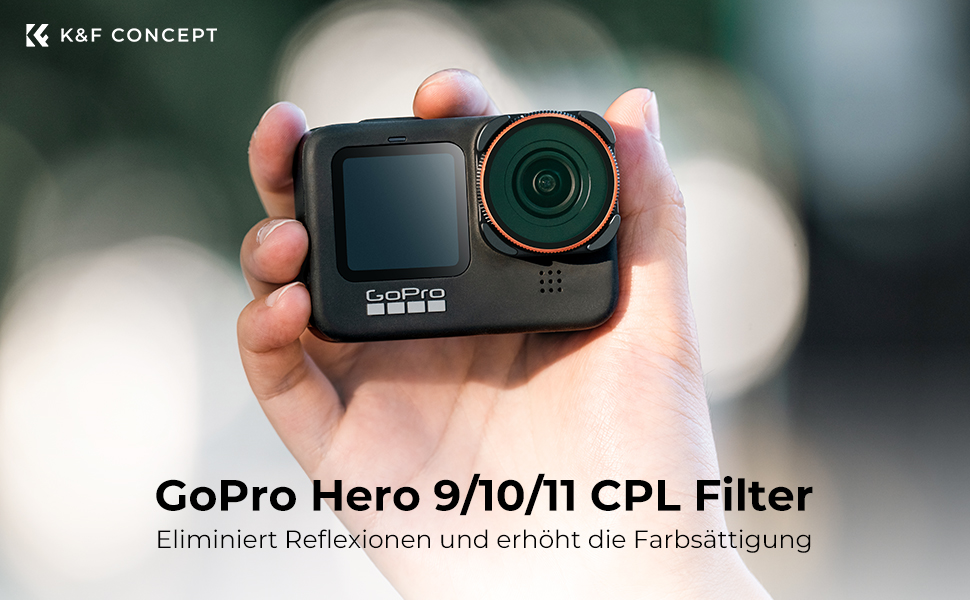 Фільтри K&F Concept ND/CPL для GoPro Hero 13/12/11/10/9 Black (набір 6 шт.)