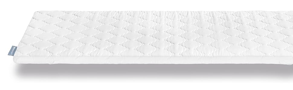 Топер для матраца XDREAM Pure 140x200 см з ергономічним високоякісним холоднопінним наповнювачем, стрічками для фіксації, сертифікат Öko-Tex