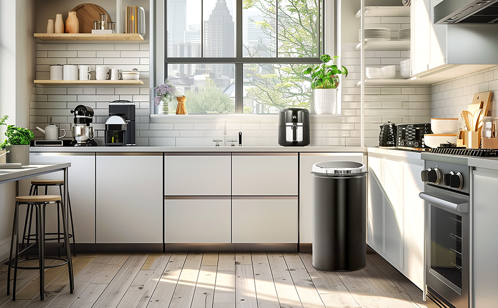 Набір для сніданку HOMCOM: чайник 1.7л, тостер на 4 тости, 2200 Вт, 7 рівнів підсмажування, функція розморожування та підігріву, зйомний піддон для крихт, термостат Otter, чорний