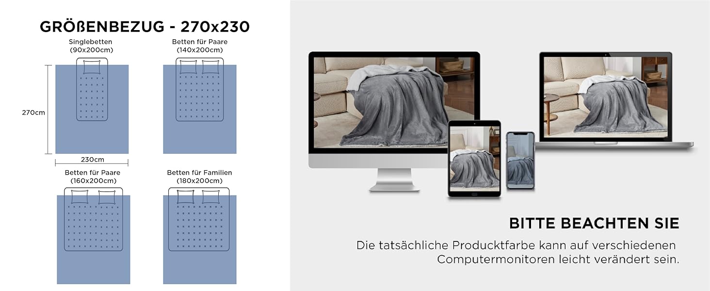 BEDSURE Плед з м'якого Sherpa, теплий вовняний плед - покривало на диван, пухнастий накид, товстий плед для дивану, подарунок для жінок, пухнастий домашній плед, сірий, 150x200 см, XL