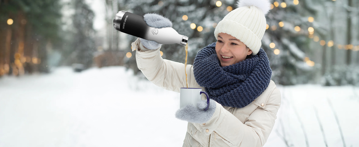 Термос-пляшка з нержавіючої сталі 1000 мл, без BPA, з подвійними стінками, для газованих напоїв, ізотермічна пляшка для кемпінгу, дітей, фітнесу, спорту, подорожей, хлопчиків та дівчаток 1000 мл