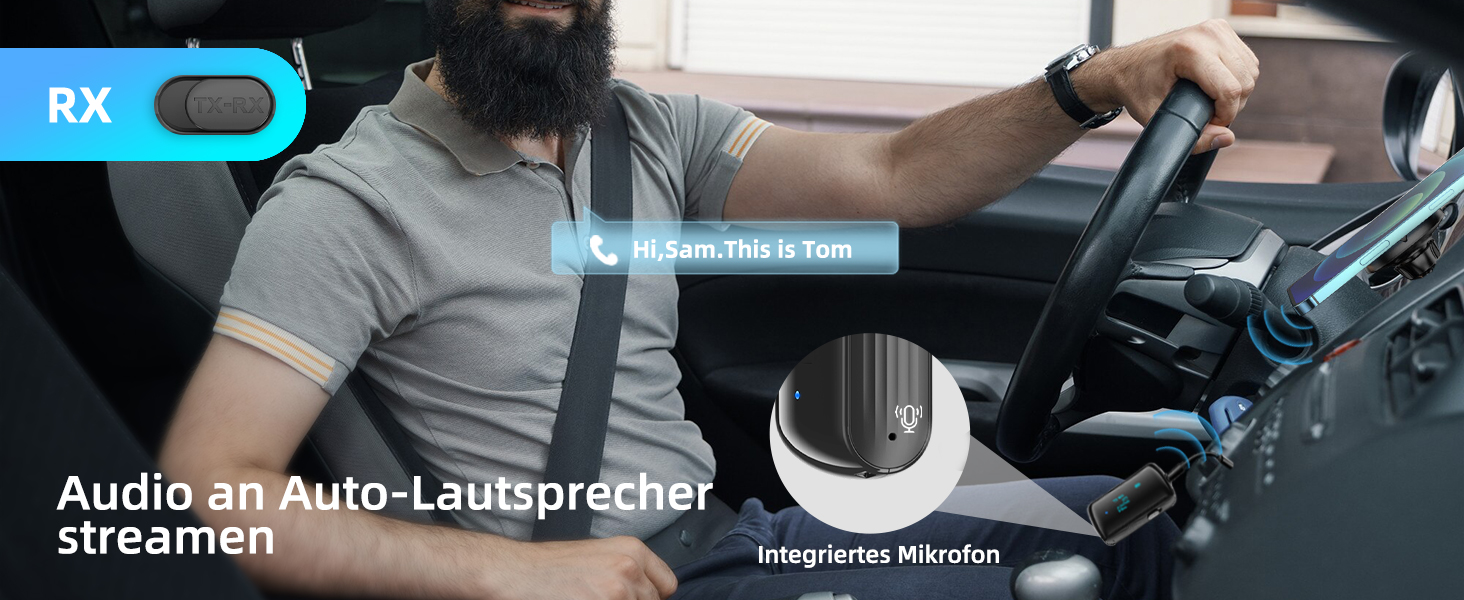 Bluetooth 5.2 адаптер для літака, трансмітер для підключення 2-х навушників/AirPods, чорний