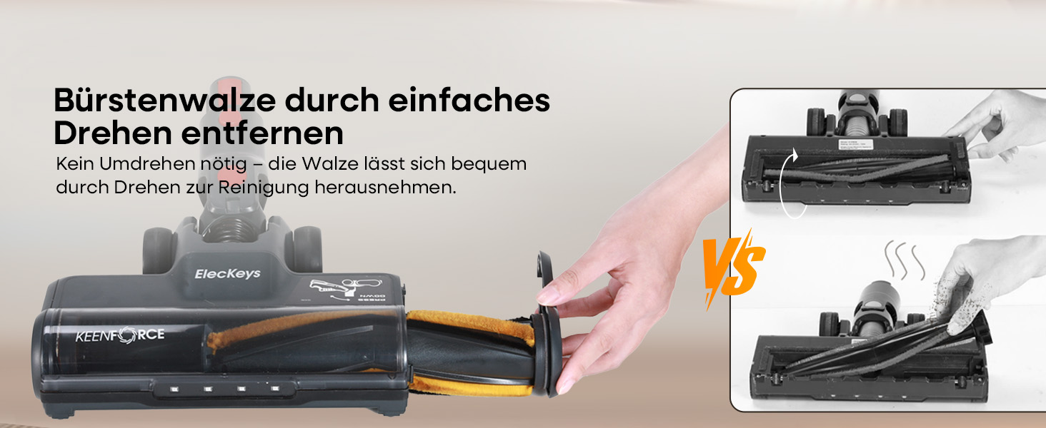 Акумуляторний пилосос ElecKeys K10: 50000Pa, 600W, 70хв, LED дисплей, 1.8L, антинамотування, для тварин, килимів, твердих поверхонь, авто, блакитний