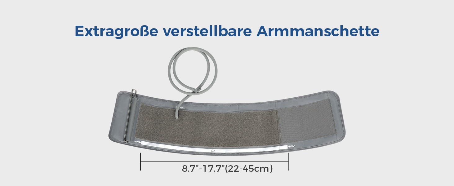 Тонометр на плече CheckMe з великим екраном, Bluetooth, виявлення аритмії, для вагітних та діабетиків, 22-45 см, чорний