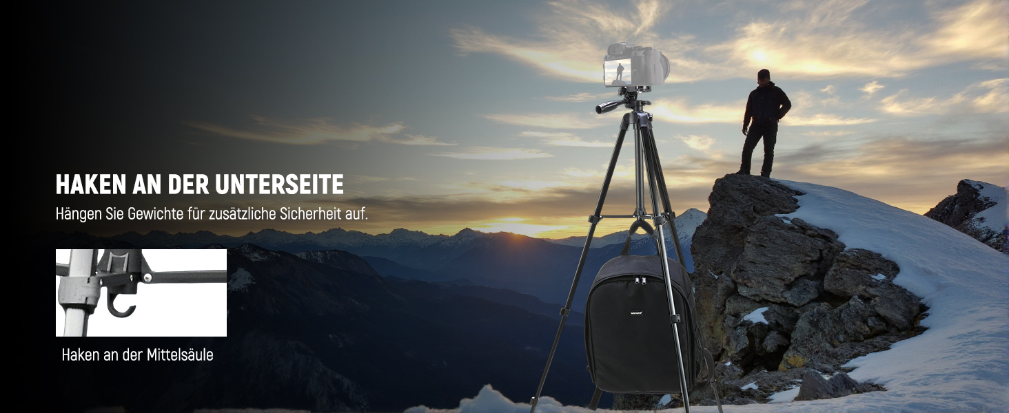 NEEWER Штатив для відеозйомки з пливним упором 72', сумісний з DJI RS Gimbal, для DSLR та відеокамер, максимальне навантаження 8кг