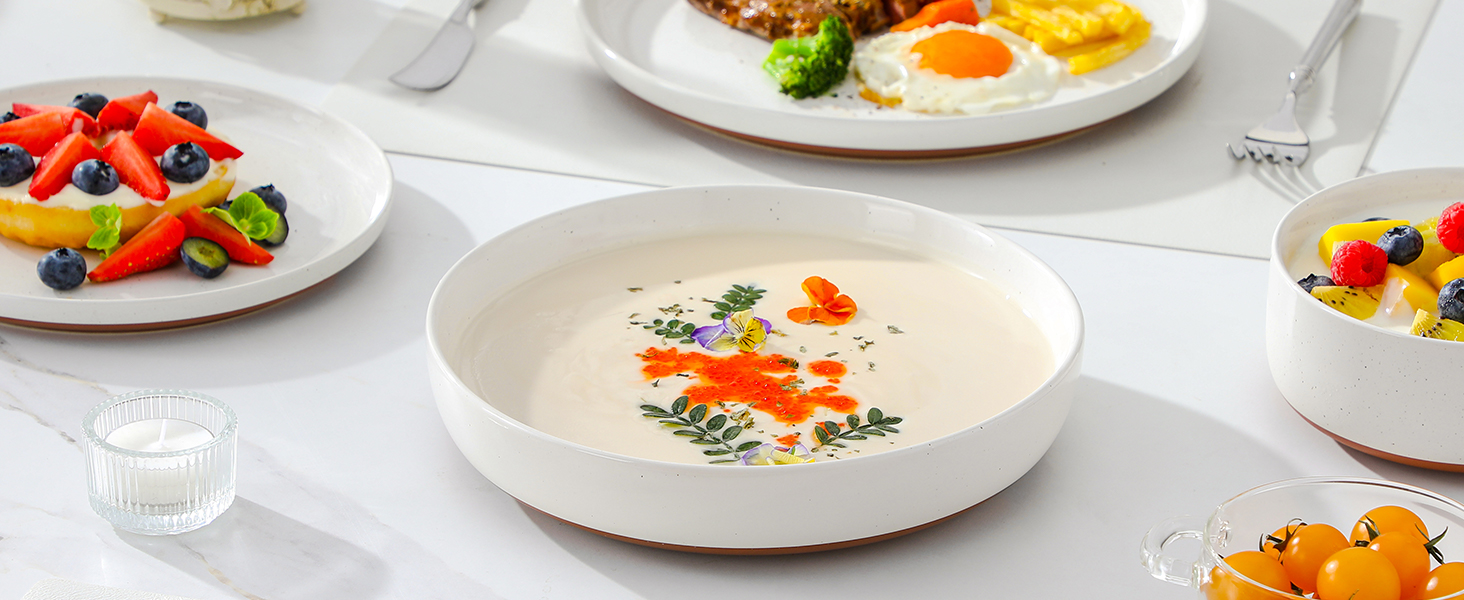 Набір кавових чашок MALACASA TARA Khakiweiß (12 шт., 48 шт. в наборі), 350 мл, для кави, чаю, соку, лате, капучино, какао. Можна мити в посудомийній машині та використовувати в мікрохвильовці.