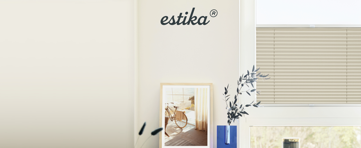 Плісе Estika на клей, індивідуальні розміри, 23 кольори, ширина 30-129 см, висота 150-230 см, монтаж без свердління, жалюзі для вікон, фальш-ролети, рулонні штори