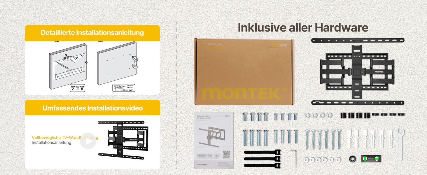Кріплення для телевізора monTEK Ultra Slim, поворотне, для телевізорів 43-90 дюймів, товщина 1,1 см, VESA 600x400 мм, до 60 кг