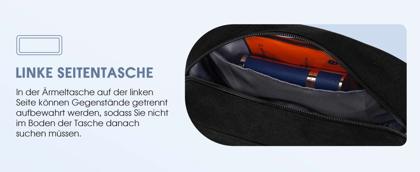 Чоловічий туалетний набір Narwey: водонепроникна, міцна косметичка для подорожей з багатьма відділеннями (чорний)