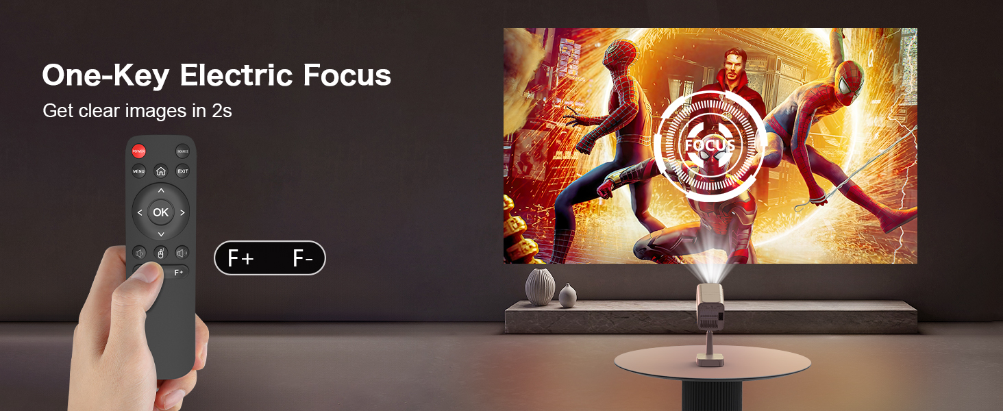 Smart Beamer Puxinat з Android TV, WiFi 6, Bluetooth 5.2: Міні проектор 1080P з авто-корекцією трапецеїдальних спотворень, регульованою підставкою та підтримкою YouTube, Netflix, Hulu