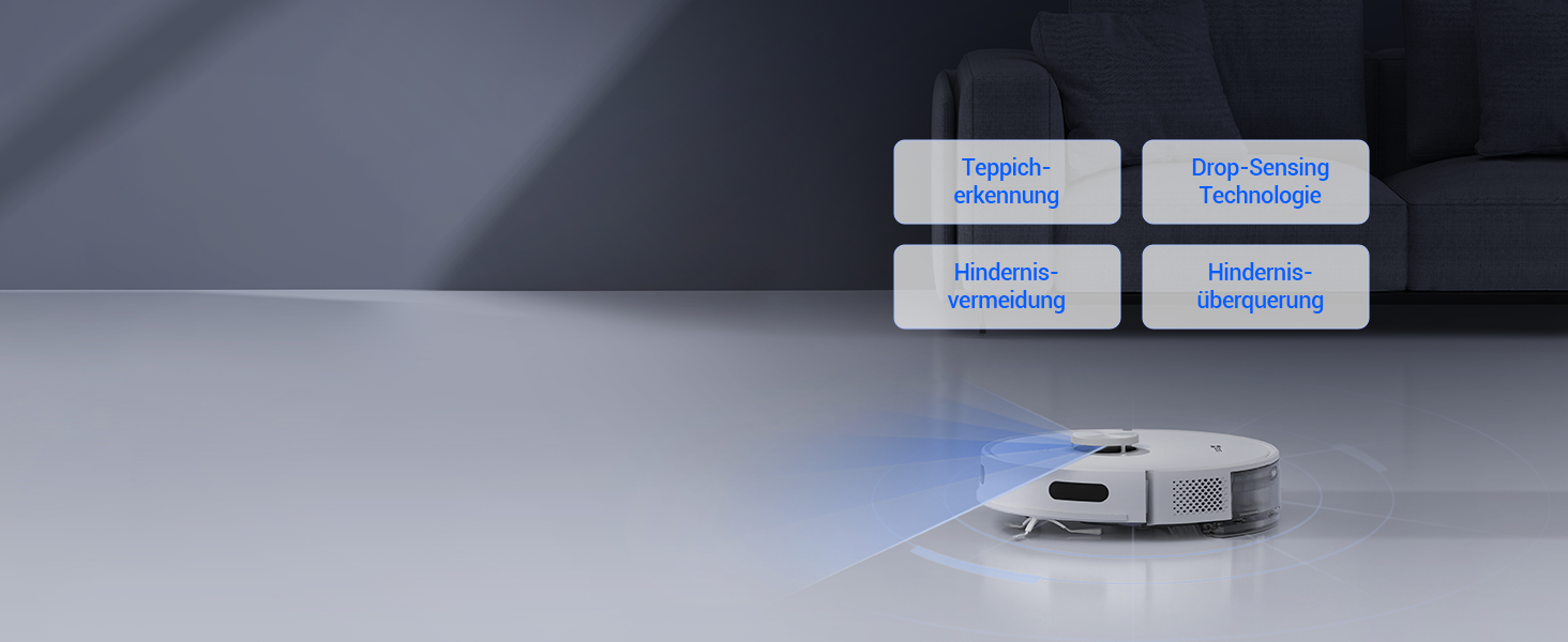 EZVIZ Re4 Plus: Розумний робот-пилосос 3-в-1 з автоматичним очищенням, WiFi, LiDAR, 4000 Pa, керування через APP/Alexa/Google