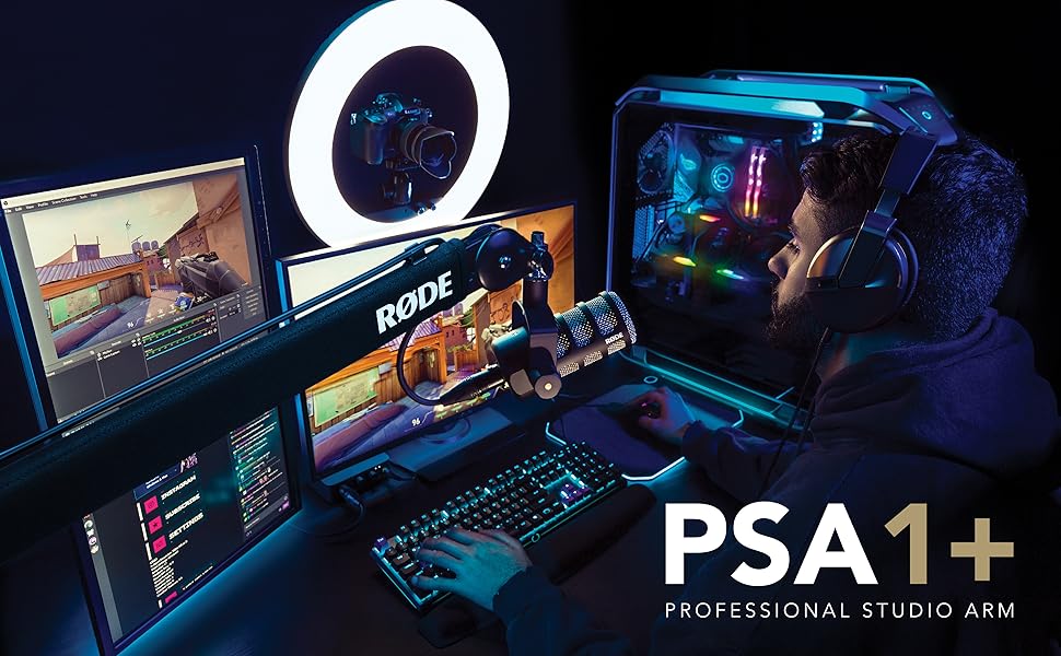 Мікрофонний штатив RØDE PSA1+ з гнучким кріпленням для студійного використання, чорний
