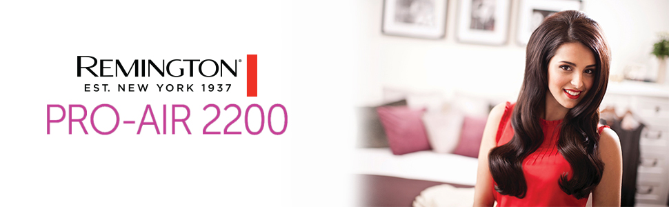 Фен Remington Pro-Air D5210: іонний, 2200 Вт, кераміка, 3 режими нагріву, 2 швидкості, стилінг, чорний