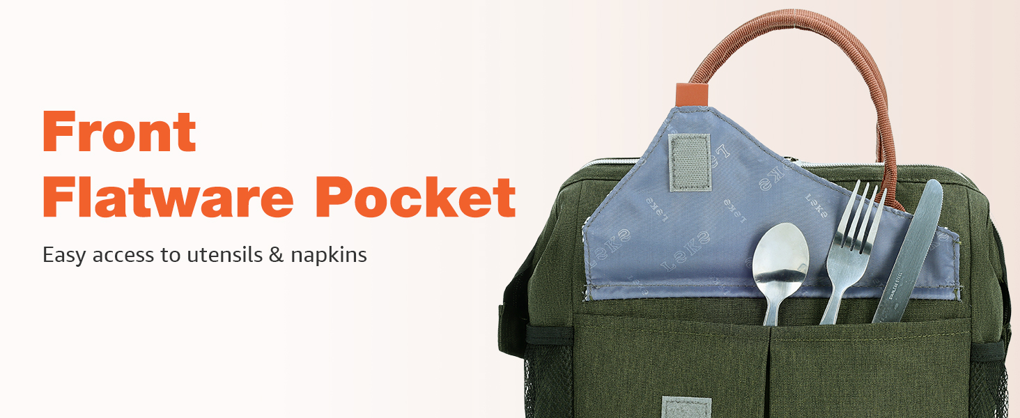 Термосумка Lekesky для жінок - об'єм 11л, зелена