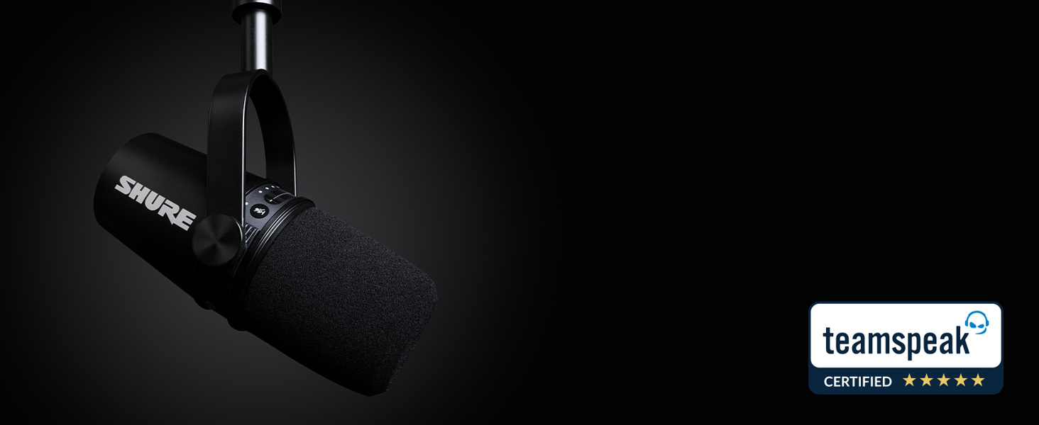 Мікрофон Shure MV7+ для подкастів, стрімінгу та запису - білий (срібний). USB/XLR, LED-сенсор, автоматичне регулювання рівня звуку, цифровий поп-фільтр