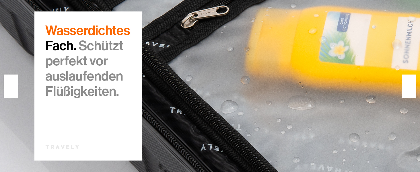 Чемодан Travely з полікарбонату, 77 см, XL, 100 л - міцний валіза з TSA замком та відділом для ноутбука (55x40x23 см), колір: чорний