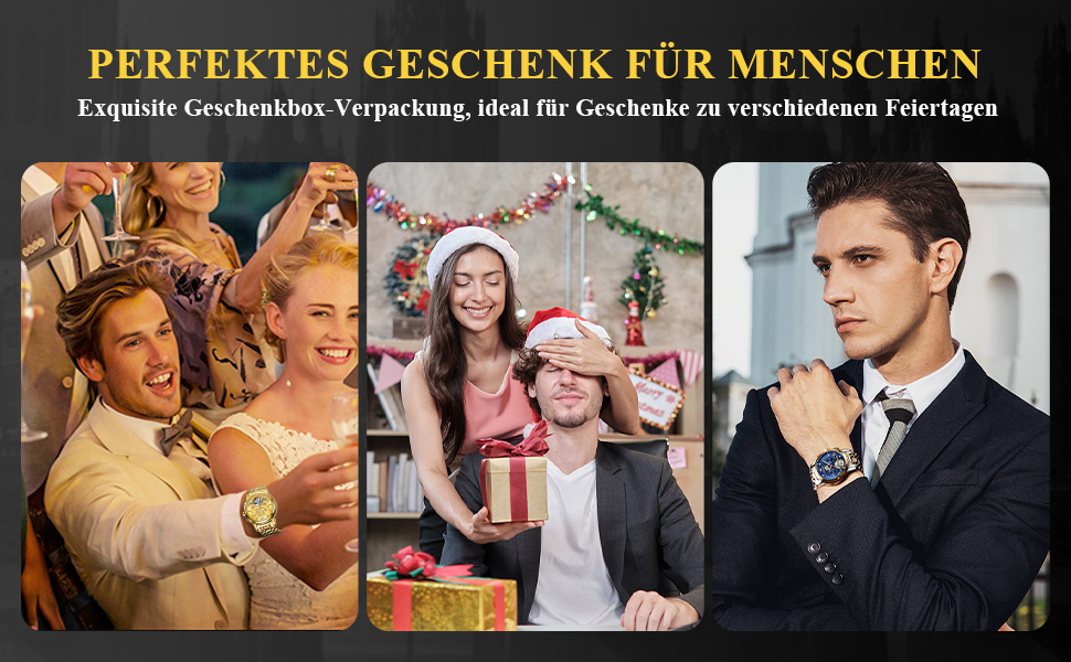 Чоловічий скелетон-годинник OLEVS 9910: кварцовий спортивний годинник з водовідштовхувальним корпусом, сталевий браслет (золото-срібло) та зелений циферблат