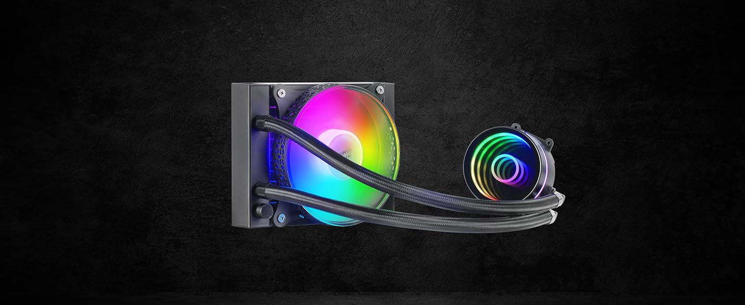 Система водяного охолодження Mars Gaming ML-ONE120 Rosa для CPU, 200W, RGB, тиха вентиляція