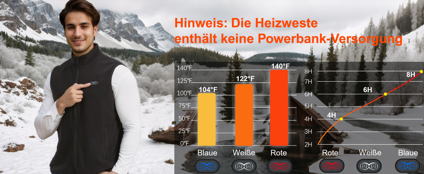 Тепла флісова жилетка для чоловіків з регулюванням 3 рівнів нагріву, 5 зон нагріву, чорна, XXL. Підходить для активного відпочинку: їзди на конях, катання на лижах, риболовлі. (Акумулятор не входить до комплекту)