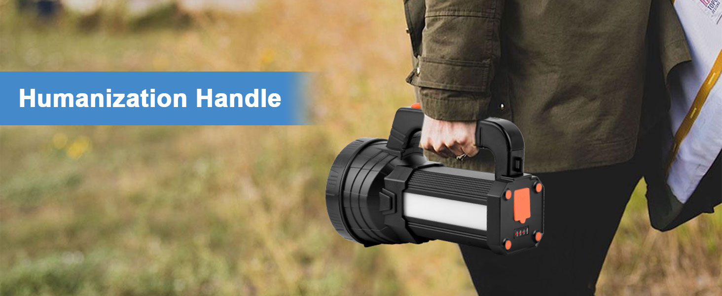 ERAY LED ліхтар-прожектор 11000 лм, акумулятор 9600 мАг, 6 режимів, водонепроникність IPX4, Power Bank, для кемпінгу, туризму, надзвичайних ситуацій, активного відпочинку