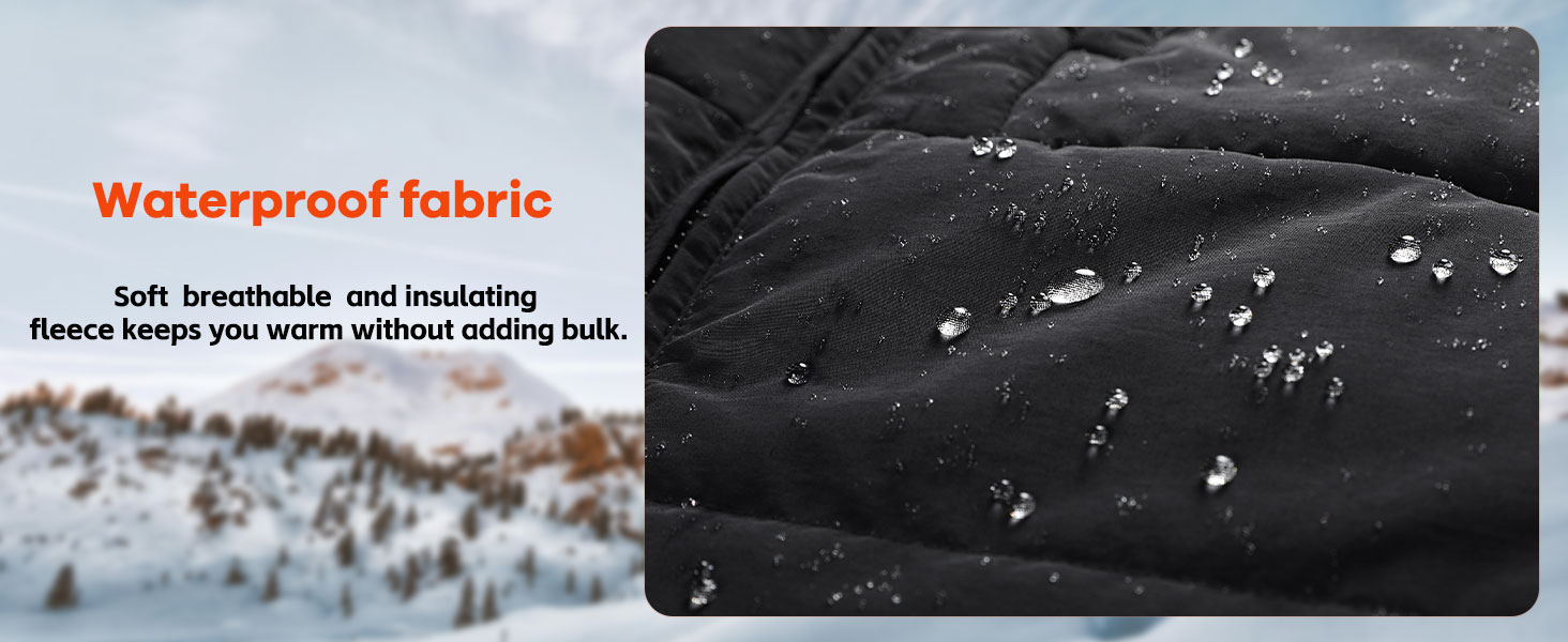 Обогреваемая жилетка для мужчин с PowerBank 20000mAh, 7.4V, флісова підкладка, 3 режими, для повсякденного використання, чорний