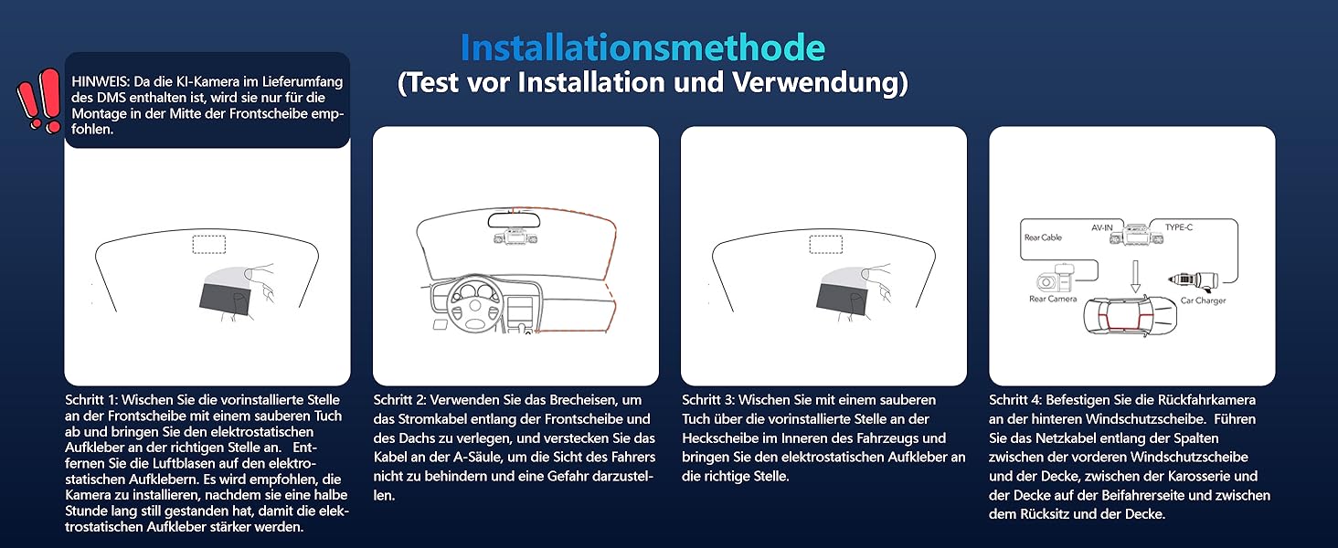 Відеореєстратор автомобільний HUPEJOS KI Dashcam V8Pro 4-камерний з монітором водія, 3K+ 3*1080P, 360°, WiFi, GPS, CPL, 128GB, 24H парковка