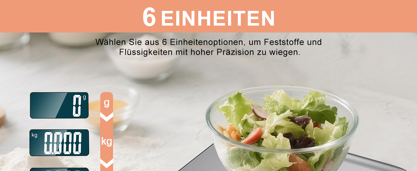 Цифрова кухонна вага 10 кг з LCD дисплеєм та функцією тарування, для випічки, приготування їжі та зважування ювелірних виробів, 1г, срібна, K1H