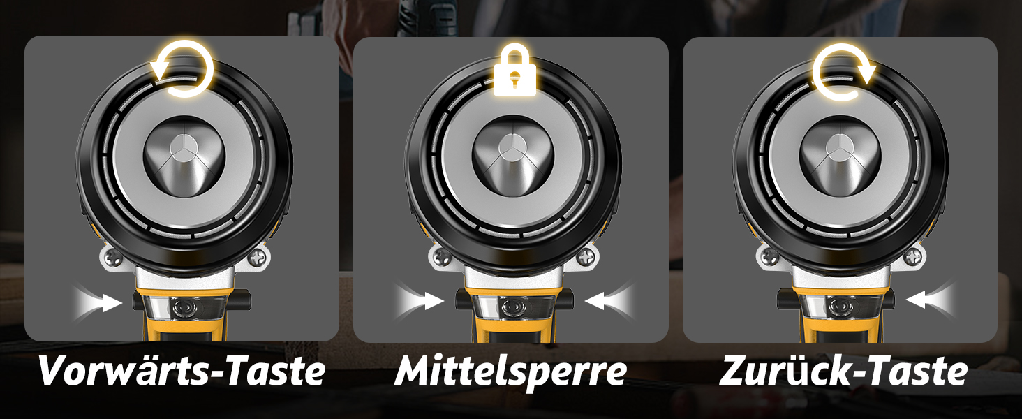 Акумуляторний дриль-шурупокрут SundpeyPRO 21V з ударною функцією, 120 Nm, 2 x 4000mAh, 20+3 ступені крутного моменту, 13 мм патрон, 2 швидкості, LED