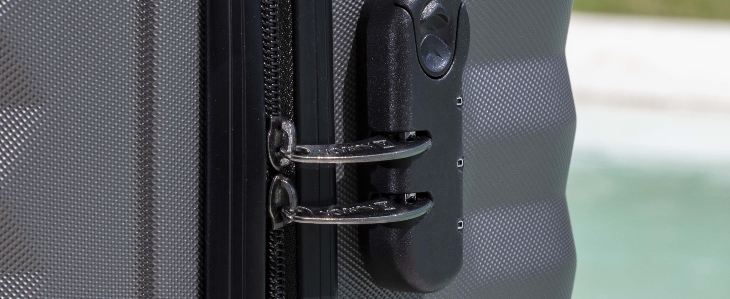 Набір валіз NUMADA 4 шт. (75см, 63см, 53см, органайзер) - ABS, жорсткий, з коліщатами