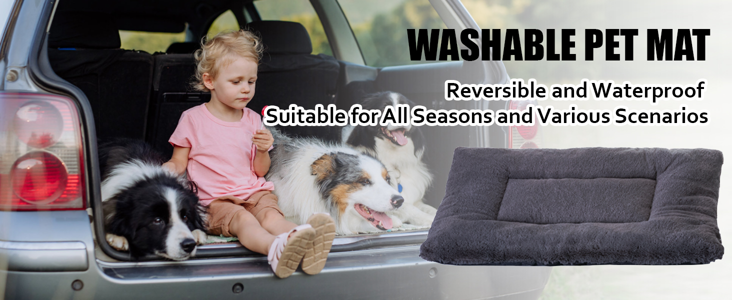 Лежанка для собак Petschat, 61 x 46 см, сіра - водонепроникна підстилка для собак та котів