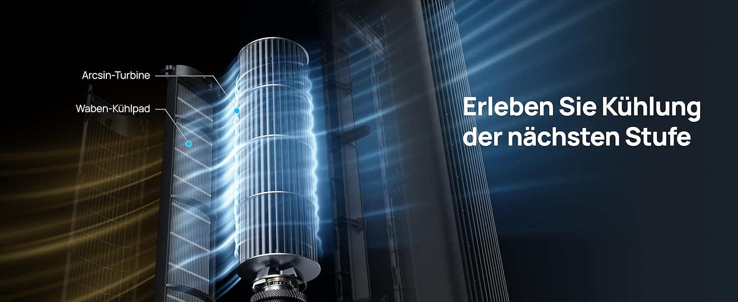 Охолоджувач повітря Dreo з водяним охолодженням, 40 дюймів, 80° поворот, 3 режими, 4 швидкості, білий, з пульт
