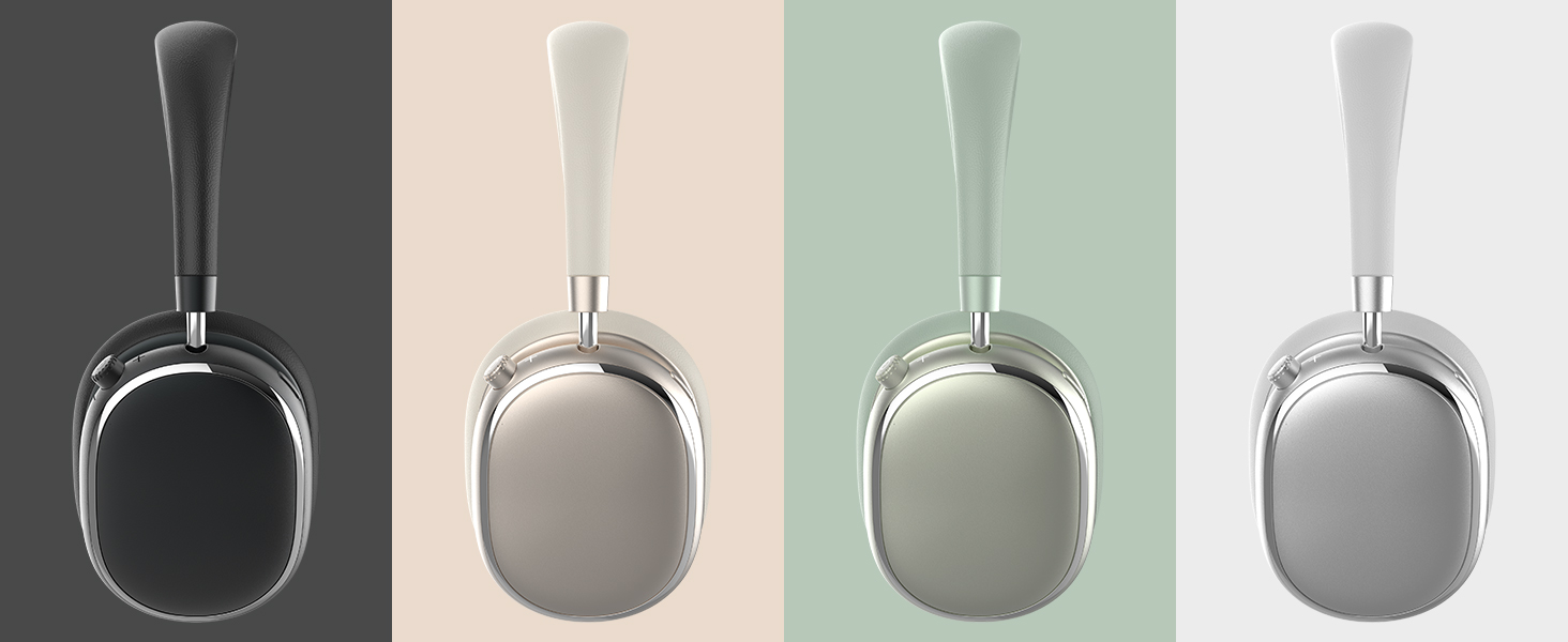 Навушники бездротові Bluetooth 6.0 NC95 з активним шумозаглушенням, сріблясті. До 120 годин роботи, налаштування EQ через додаток, для подорожей та спорту