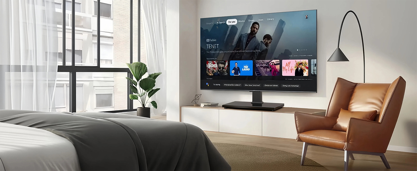 Підставка для телевізора настільна Universal 27-55 дюймів LCD LED VESA 400x400, регульована по висоті, з кабельним каналом
